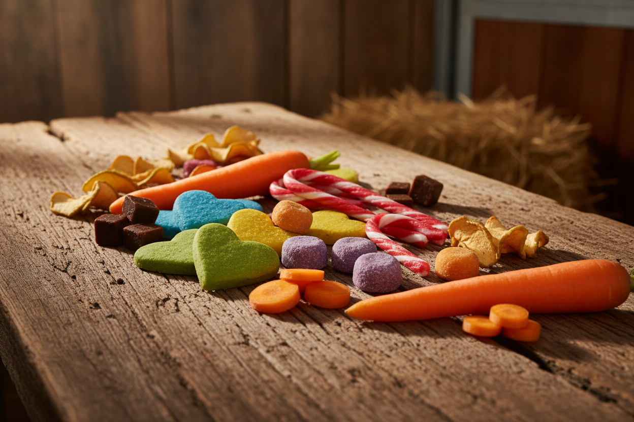 Bonbons et friandises pour chevaux