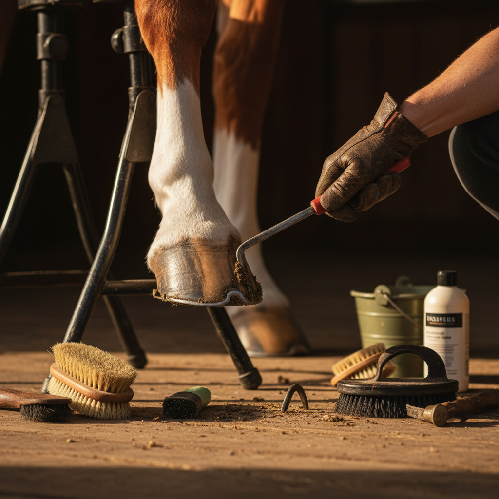 Cure-pieds, brosses pour sabots et pinceaux