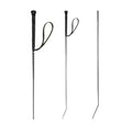 WALDHA REFLEX CRAVACHE NEON NOIR/ARGENT 90CM