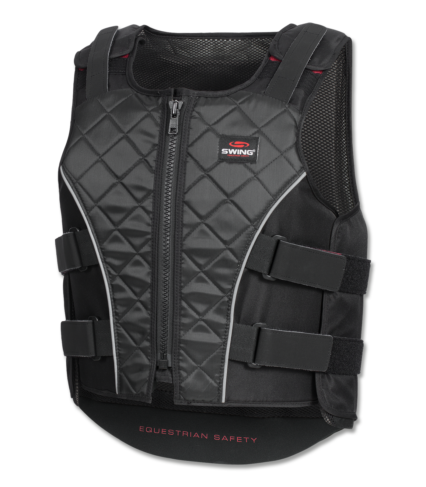 SWING GILET DE PROTECTION P19 FERMETURE A GLISSIERE NOIR-GRIS EL