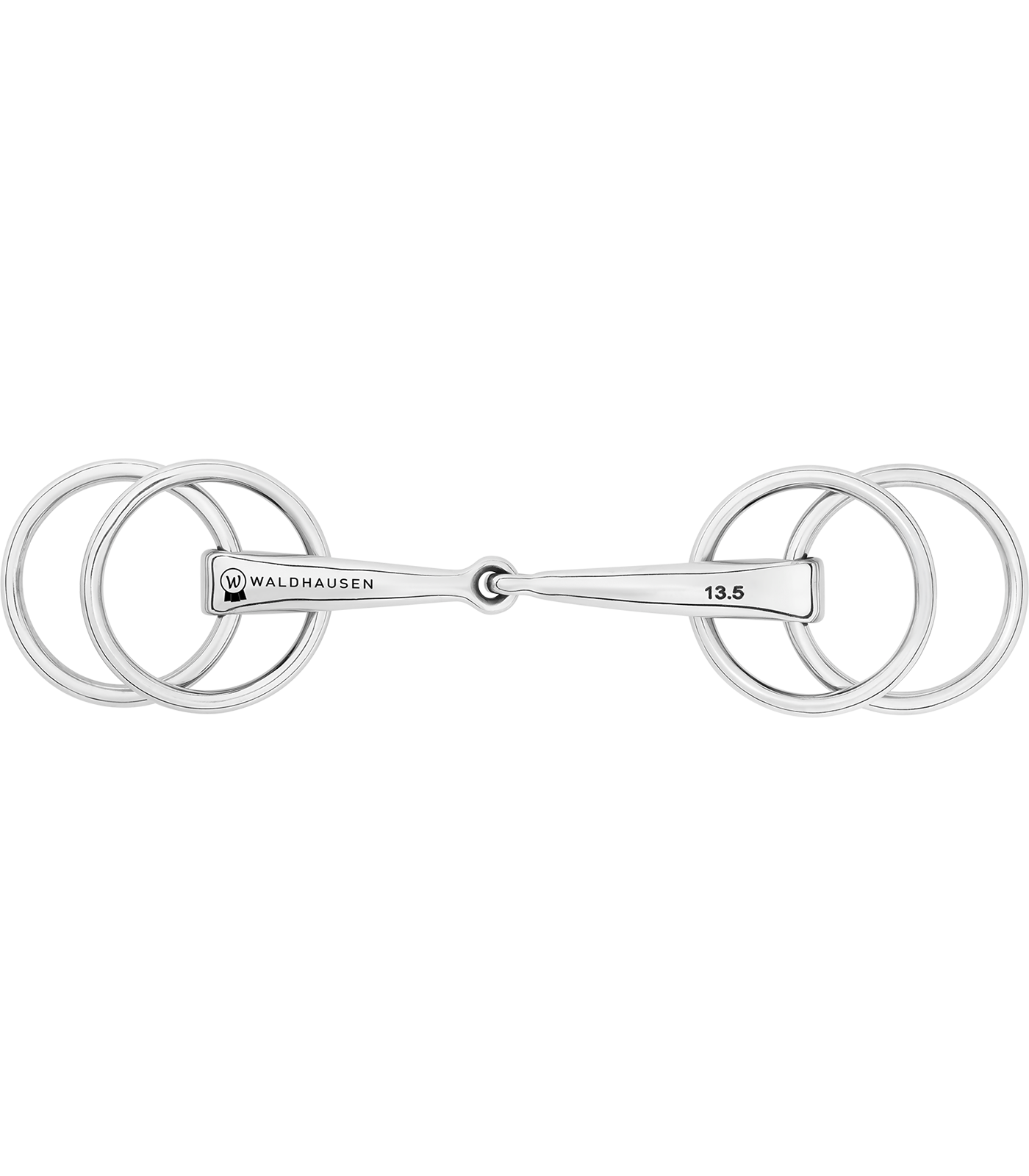 Waldha Equimouth Mors 3 Anneaux Reglables Double Brisure 13.5Cm