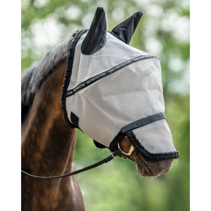 HKM MASQUE ANTI-MOUCHE AVEC ARCEAU ET PROTECTION CHANFREIN