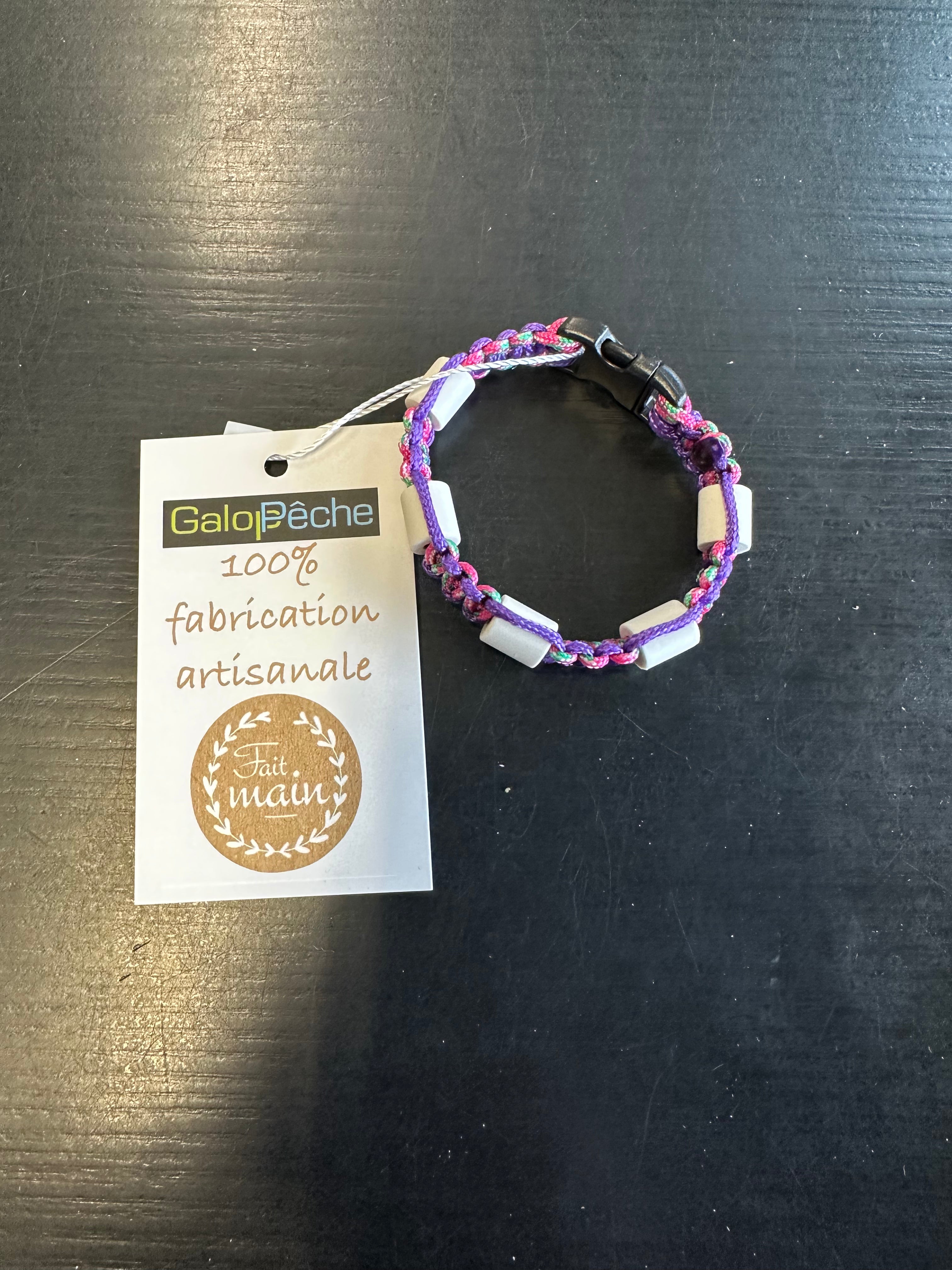 BRACELET FAIT MAIN – ANTI-TIQUE, MOUSTIQUES & POUX (PERLES CERAMIQUES & CITRONNELLE)