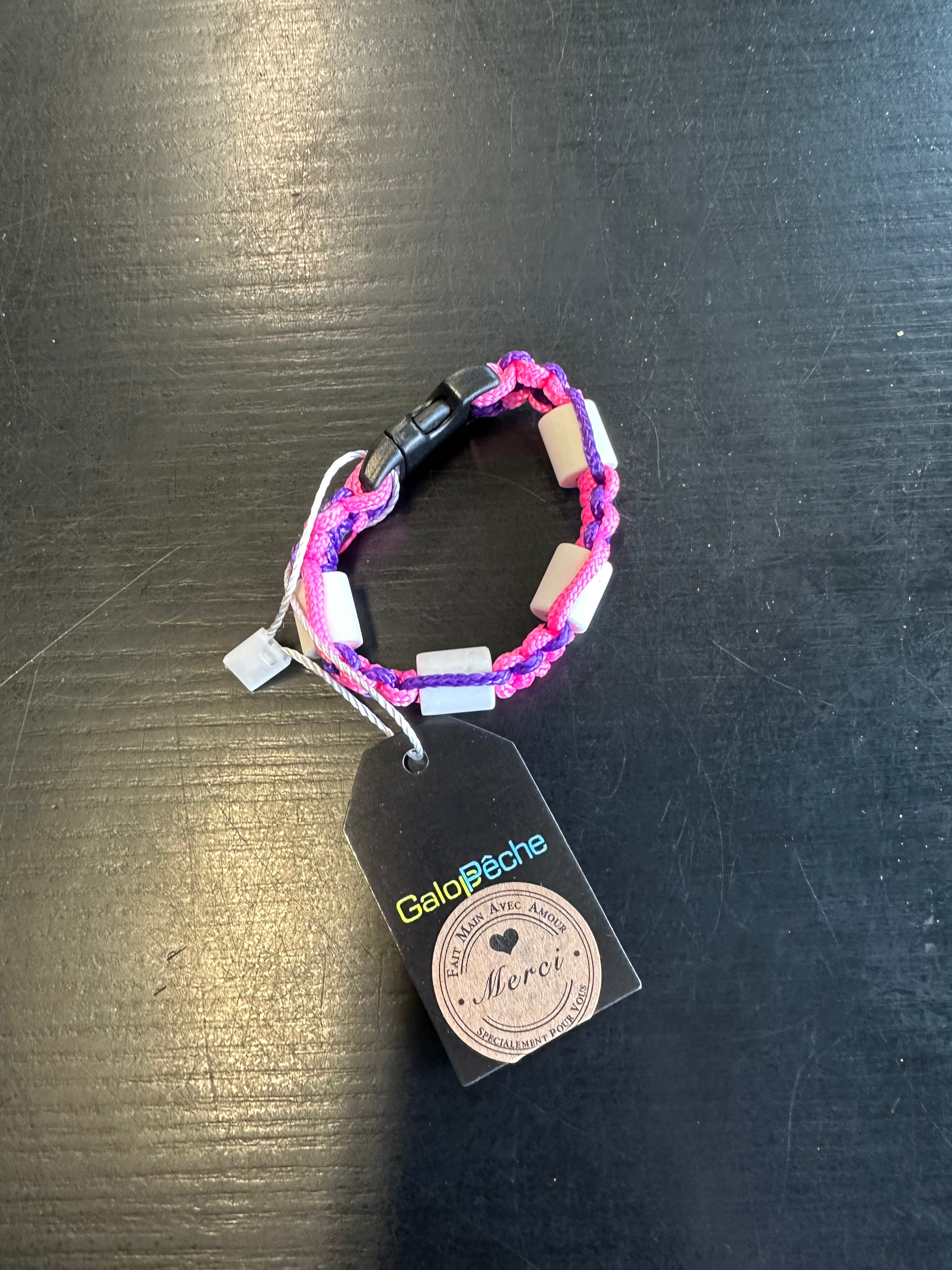 BRACELET FAIT MAIN – ANTI-TIQUE, MOUSTIQUES & POUX (PERLES CERAMIQUES & CITRONNELLE)