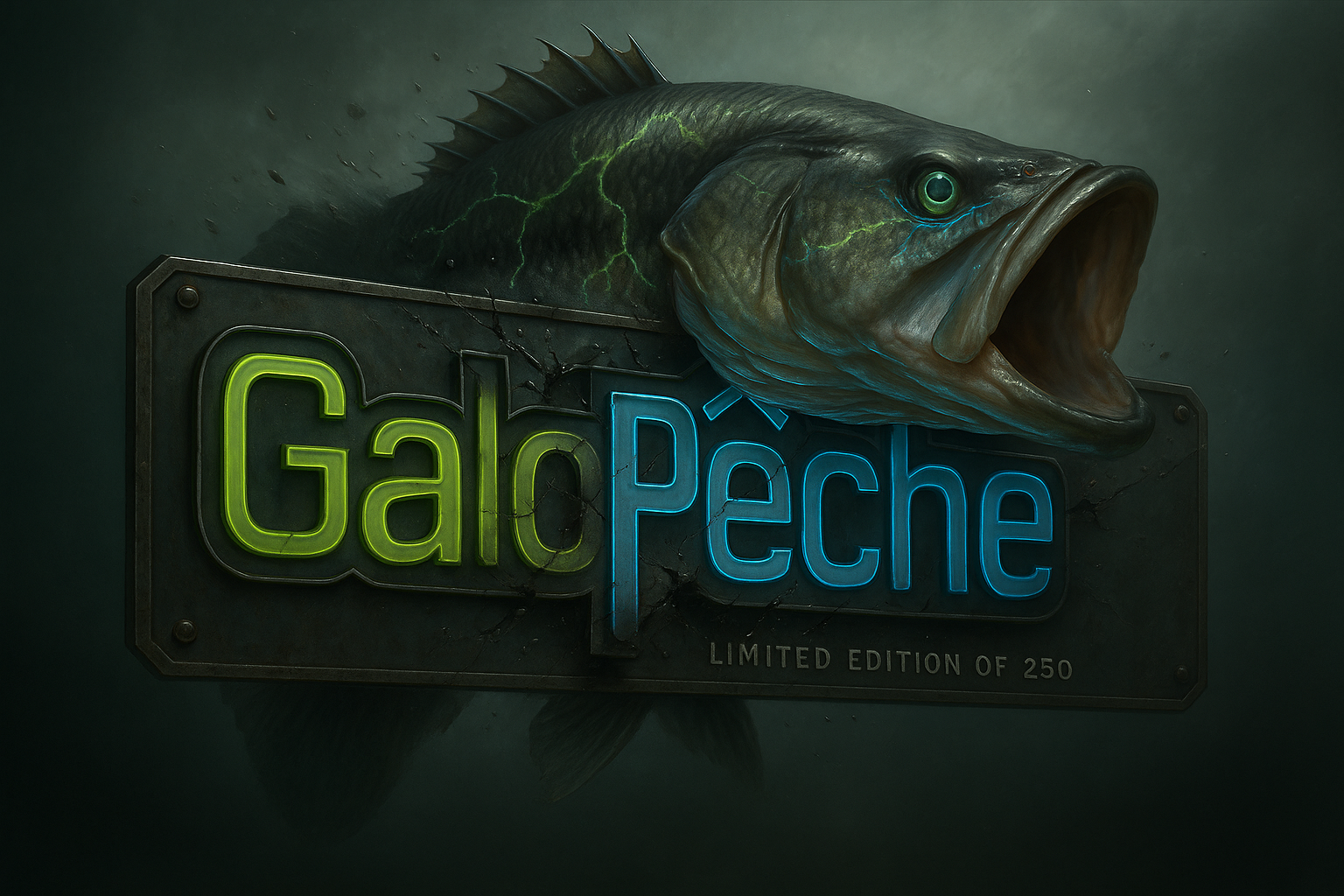 T-SHIRT PECHE NEON BASS EDITION - EDITION COLLECTOR GALOPECHE