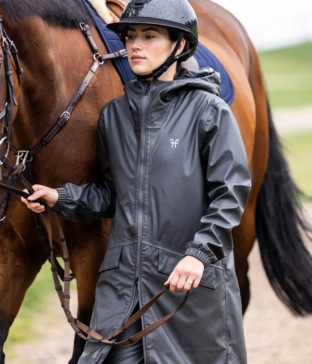 HORSE PILOT VESTE LONG RAINTECH FEMME IRON TAILLE L