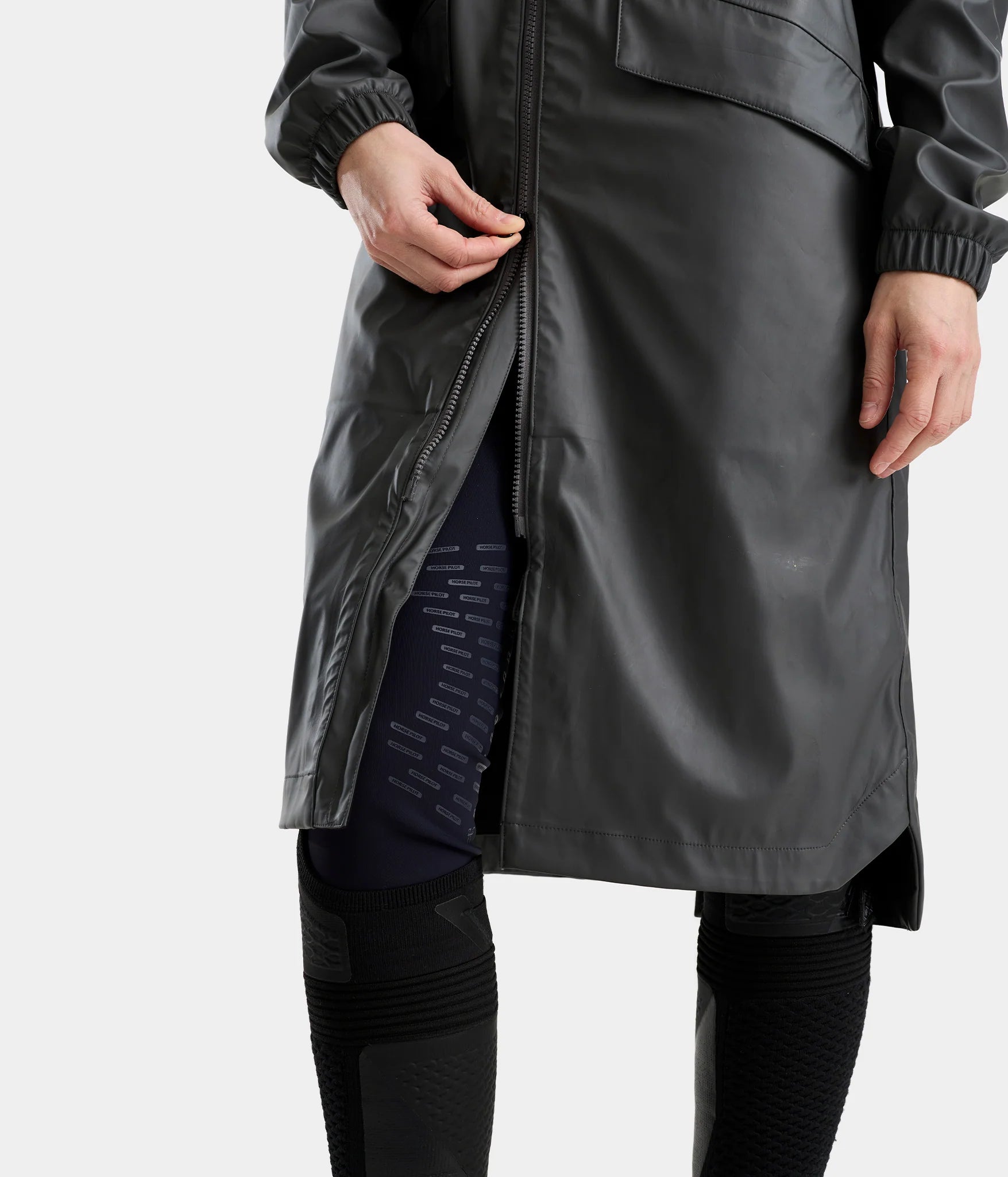 HORSE PILOT VESTE LONG RAINTECH FEMME IRON TAILLE L