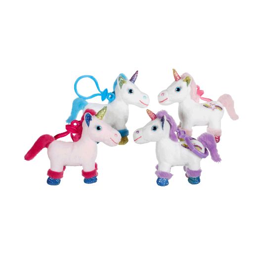 Waldhausen pendentif peluche licorne avec clip