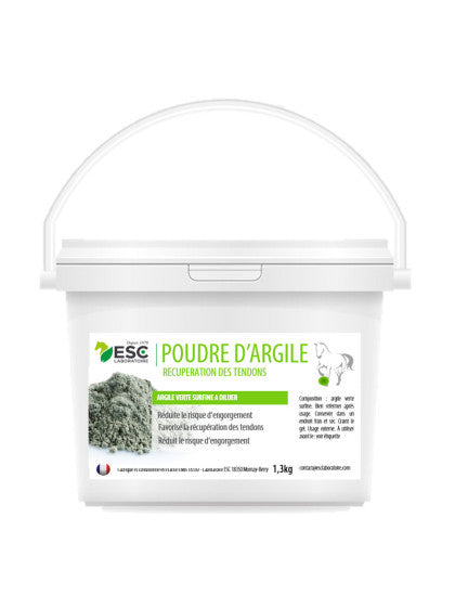 ESC POUDRE ARGILE 1KG RECUPERATION TENDON